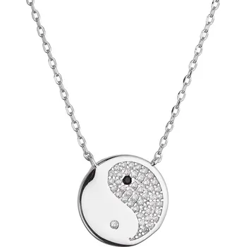 Náhrdelník EVOLUTION GROUP CZ Stříbrný náhrdelník Jin a Jang - 12151.1
