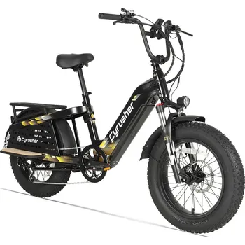Elektrokolo Cyrusher Glider nákladní elektrokolo s nízkým rámem černé 15.6 Ah