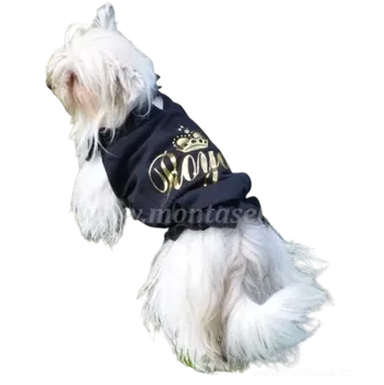 Obleček pro psa Tričko pro psa, černé Royal Doggydolly (Oblečky pro psy trička)