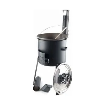 kotlíky litinový kotlík 15l,nerez.poklice a&nbsp;kotlina pr.36cm+vařeka