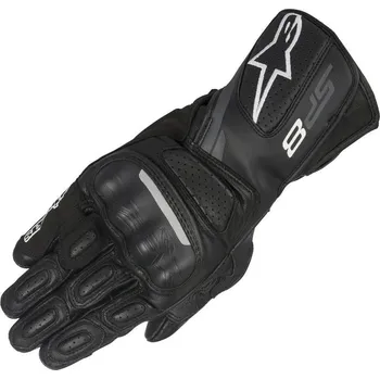Moto rukavice Rukavice na motorku Alpinestars SP-8 leather black/dark gray vel. 2XL