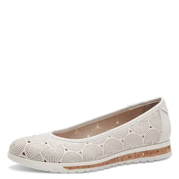 Dámské baleríny DÁMSKÉ BALERÍNY JANA 8-22178-44 100 BÍLÁ Barva: BÍLÁ, Velikost: 38