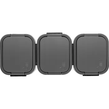 Elektrická zásuvka Elektrická Zásuvka hermetické Abex šedé