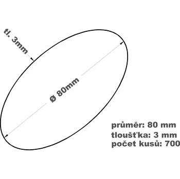 Gumičky svazkovací - 80 mm 3mm síla