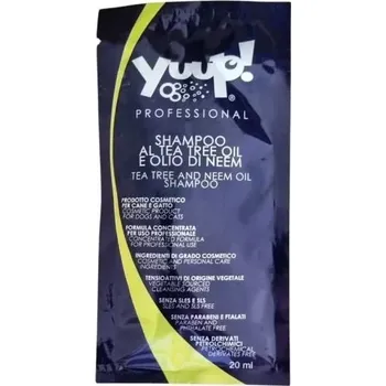 Kosmetika pro psa Tea Tree a Neem oil šampon pro psy Yuup 20 ml VZOREK (Kosmetika pro psy)