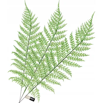 umělá květina 3x UMĚLÉ LISTY zelený list kapradiny větvička pro aranžmá