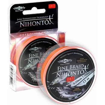 Splétaná šňůra Mikado Nihonto Fine Braid oranžová 0,28 mm 15 m