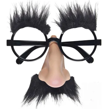 Žertovný předmět Ptákoviny CB Brýle s knírem a obočím Barva: černá