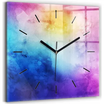 Hodiny Nástěnné hodiny Wallfluent žluté 30 cm