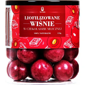 Sušená potravina FORMELO LYOFILIZOVANÉ TŘEŠNĚ V MLÉČNÉ ČOKOLÁDĚ 110G DÓZA