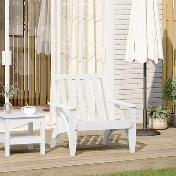 OMAXI Zahradní židle Adirondack bílá 75x77x77 cm masivní borové dřevo 638021