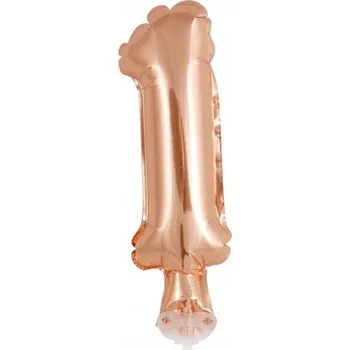 Balónek Narozeninové BALÓNKY DEKORACE na OSLAVU Fóliový balónek "Číslice 1" na tyčce