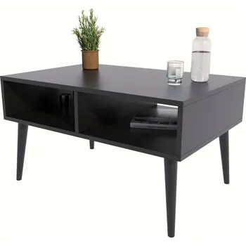 Konferenční stolek Konferenční stolek Matkam obdélníkový 100 x 50 x 46 cm černý
