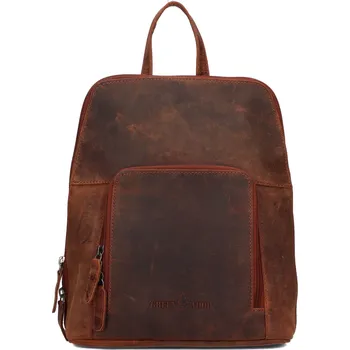 Městský batoh Vintage dámský kožený batoh Greenwood Anites - koňak