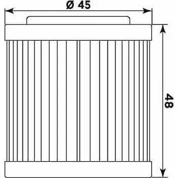 Filtr pro motocykl Olejový filtr MIW HU18001 (alt. HF154) HUSQVARNA TC 250 2002-2007
