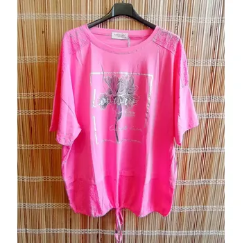 Dámská tunika Dámská tunika Ambitionfly růžová vel.XL,XXL