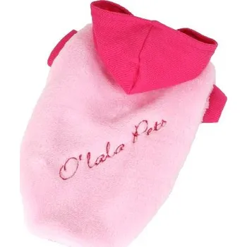 Obleček pro psa Oblečky pro psy, mikina růžová Fluffy (Chlupatá mikina pro psa s kapucí)