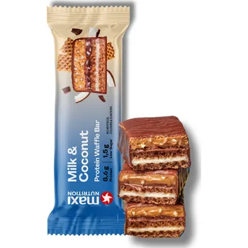 Waffle protein bar milk and coconut 40g