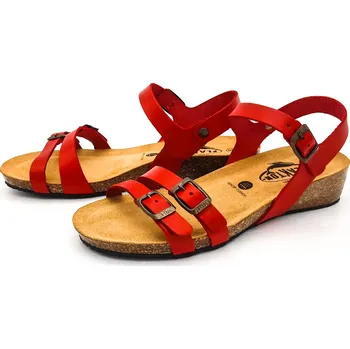 Dámské sandále Dámské kožené sandálky 775920 VAQUETILLA ROJO Plakton červená Barva: rojo, Velikost: 37