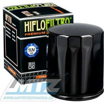Filtr pro motocykl Filtr olejový HF171 (HifloFiltro) černý - Buell 1200 + Harley Davidson FLD Switchback + FLDE Deluxe + FLFB Fat Boy + FLHT Electra Glide + FLHR Road King + FLHTK Ultra Limited + FLHX Street Glide + FLS HF171B