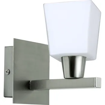 Nástěnné svítidlo Moderní nástěnné svítidlo Maxim bílá a stříbrná do obýváku a ložnice skleněné CANDELLUX