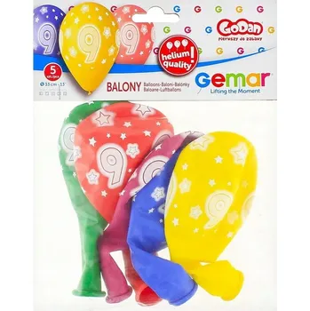 Balónek Narozeninové BALÓNKY DEKORACE na OSLAVU Premium Balónky Helium Potisk 9, 13" Lux