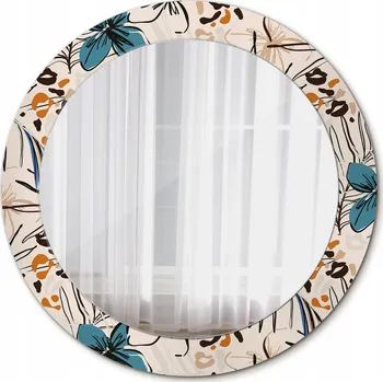 Zrcadlo Zrcadlo Nástěnné Květiny se vzorem džungle 70 cm