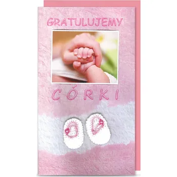 Obraz Přáníčko s obálkou k narození dcery - Gratulace holčičce