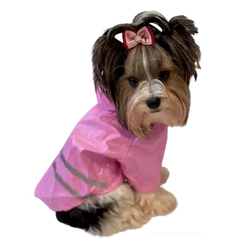 Obleček pro psa Růžová pláštěnka pro psa (Psí oblečky do deště)