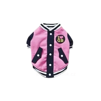 Obleček pro psa Růžová mikina pro psy 35cm (Bunda růžová pro fenky)