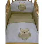 Tomi Povlečení K3 výšivka sova béžová kostka