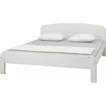 Postel Dřevěná postel Berghen - nízké čelo 200x90 Bílá