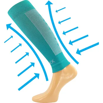 Dámské ponožky Voxx kompresní návlek Formig - lýtko tm. tyrkysová - Délka: S-M
