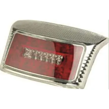 V PARTS Zadní světlo R8 typ LED chromované MBK/Yamaha 6F1B1R0S2B