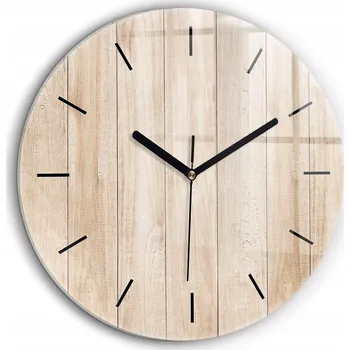 Hodiny Nástěnné hodiny Wallfluent hnědé 60 cm