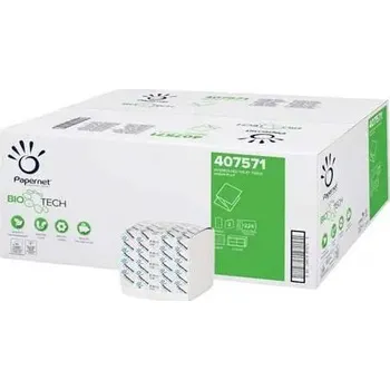 Toaletní papír PAPERNET - Skládaný toaletní papír BioTech, 2 vrstvý, 8960 útržků, 407571