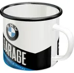 NOSTALGIC ART PLECHOVÝ HRNEK 360ml S MOTIVEM BMW GARAGE ŘIDIČ MOTO AUT