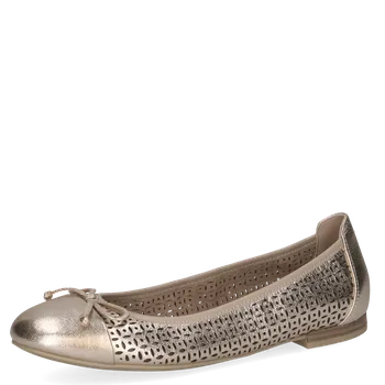 Dámské baleríny DÁMSKÉ BALERÍNY CAPRICE 9-22185-42 959 ZLATÁ Barva: ZLATÁ, Velikost: 39