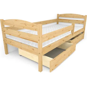 Dětská postel Vomaks Dětská postel DP25, se zábranou Rozměr: 70 x 140 cm, Barva: barva modrá