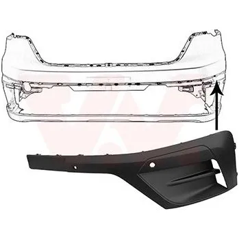 Lišta karosérie Ozdobná / ochranná lišta, nárazník VAN WEZEL 4423583