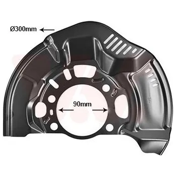 Brzdový kotouč Ochranný plech proti rozstřikování, brzdový kotouč VAN WEZEL 5405372
