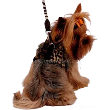 Postroj pro psa Postroj pro menšího psa leopard (Postroje, vesty pro psy DOPRODEJ)