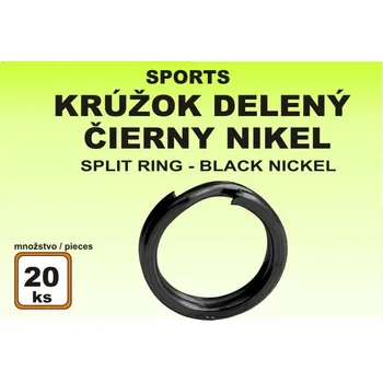 Kroužek Sports - dělený černý velikost 3 / 8kg / 20ks
