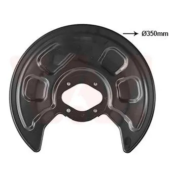 Brzdový kotouč Ochranný plech proti rozstřikování, brzdový kotouč VAN WEZEL 5867373