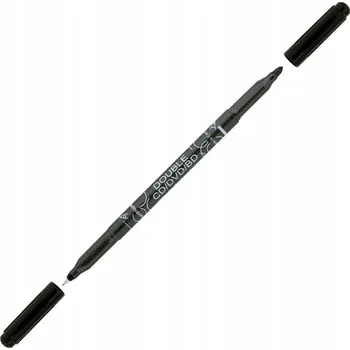 Oboustranný popisovač Double na desky, černý (10 Ks)