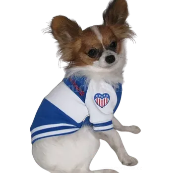 Obleček pro psa Mikina pro psa modrobílý proužek (Oblečky pro pejsky )