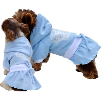 Obleček pro psa Šatičky pro psy modré Doggydolly (Mikina se sukní pro fenky)