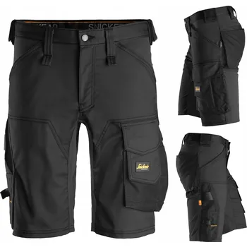 Pracovní obuv Kraťasy krátké SNICKERS Stretch AllroundWork 6143 Černá 52