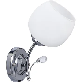 Nástěnné svítidlo Nástěnné svítidlo Estar moderní bílé s chromem do obýváku a ložnice CANDELLUX LIGHTING