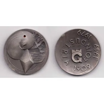 PRAHA. Geoindustria. Medaile ke 30. výročí zřízení podniku. 1979.